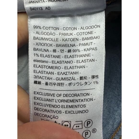 Levi's 501 Women's Distressed Straight Leg Button Fly Jeans - Sz 25x26 (26x25.5) - Picture 5 of 6